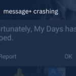 message+ crashing